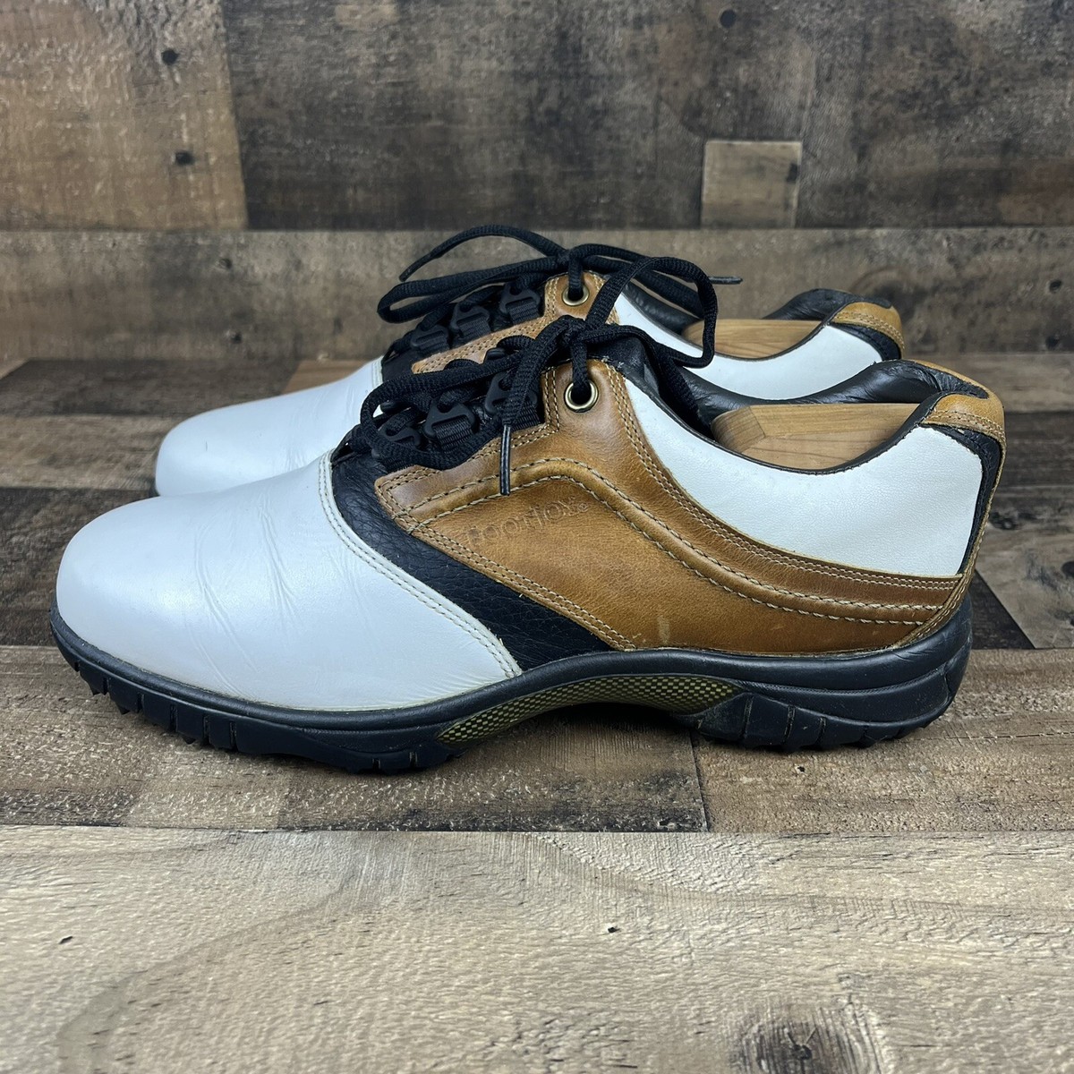 FootJoy Contour Series Mens Size 8.5 M Golf Shoes Brown  display picture 2