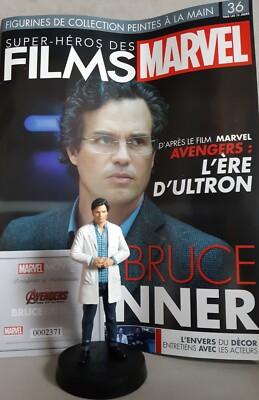 MARVEL MOVIE COLLECTION #36 Bruce Banner Figurine (Avengers: Age of Ultron) fr