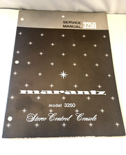 Marantz Model 3250 Stereo Control Console Service Manual Vintage Original OEM