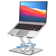 Laptop Stand for Desk Adjustable Computer Stand with 360 Rotating Base Ergono...