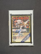 2023 TOPPS UPDATE 1988 BLACK BORDER /199 HUNTER BROWN ASTROS AUTO ROOKIE RC JDLR