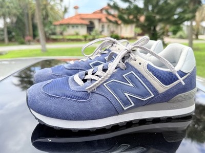 NEW BALANCE ML574EGN 574 EVERGREEN CLASSIC NAVY BLUE GREY WHITE 9.5