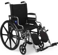 Medline Lightweight Wheelchair for Adults With Swing-Back,Desk-Length Arms,...