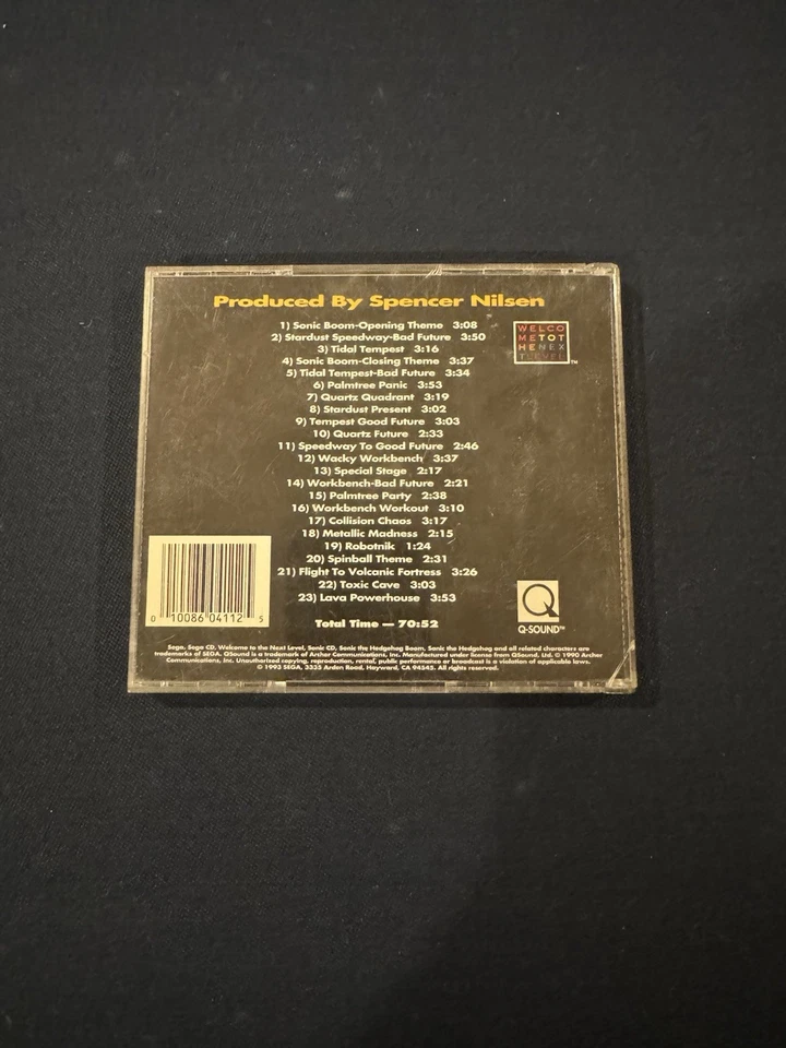 CD Case Only!!!RARE!  Sonic The Hedgehog Boom (1993) LIMITED COLLECTORS EDITION - Image 2 of 3