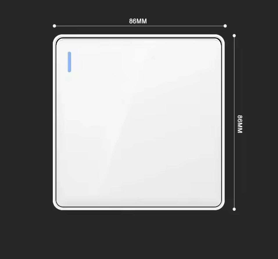 2 Way Light Switch 1/2/3 Gang LED Lightswitches Push Toggle Control Wall Mounted