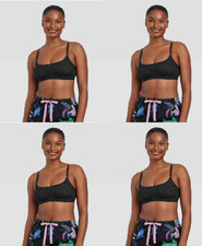 Women's Lace Bralette - Auden  Black M X 4 Bras