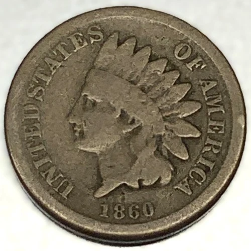 1860 Indian Head Cent Penny - Good Condition - 2189