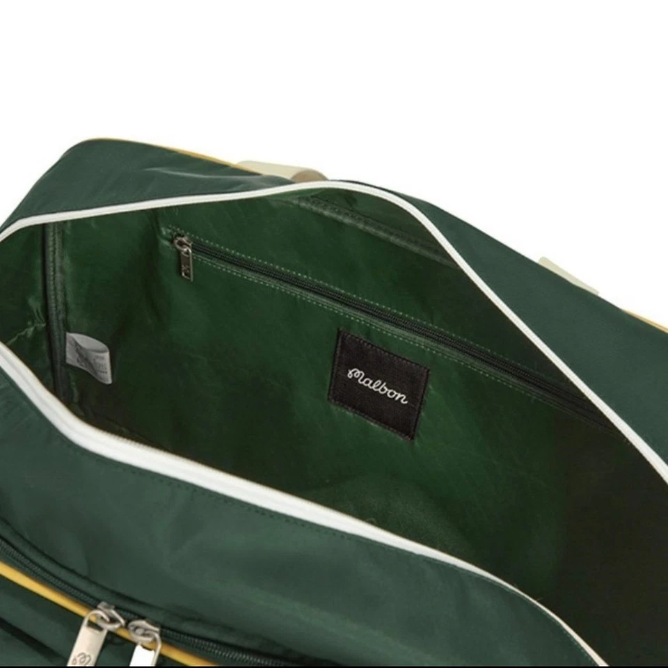 PVP $369 Nuevo Bolso Boston Malbon Multi-Bolsillo Mujeres Golf ENVÍO GRATUITO EE. UU. DEBER PAGADO Foto 3 de 4