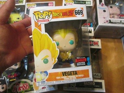 Funko POP DRAGON BALL Z VEGETA # 669 NYCC 2019 COMIC CON SHARED HOT TOPIC