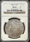 1883-CC Morgan Dollar NGC MS64 CARSON CITY!