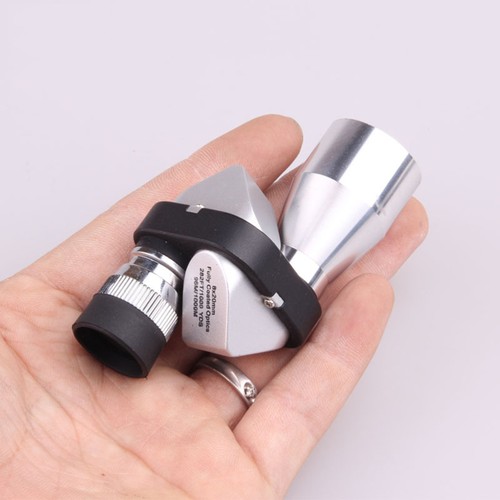 Mini Telescopio Óptico Aleación de Aluminio Enfoque Ajustable Monocular Película Roja Azul - Imagen 10 de 11