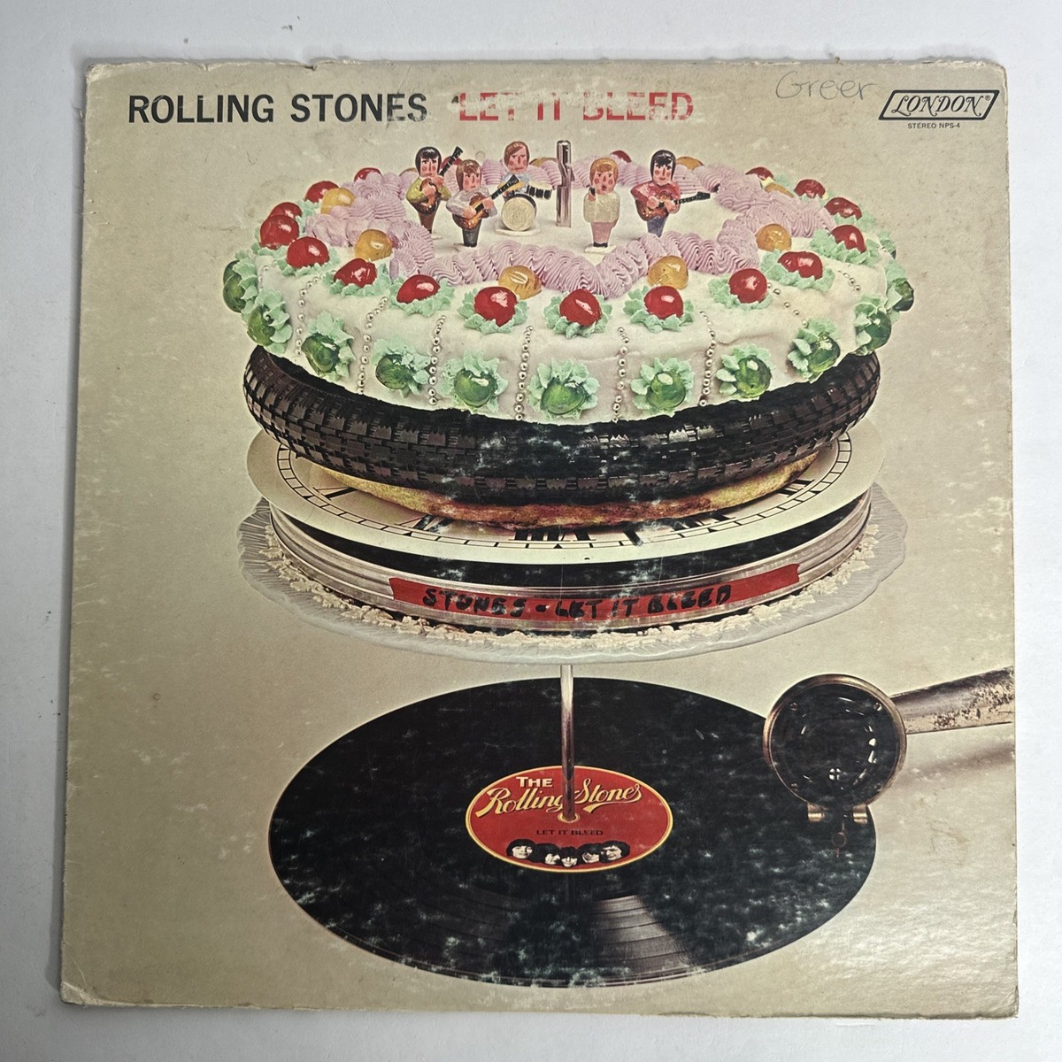 Rolling Stones - Let It Bleed 1969 London NPS-4 Rock Vinyl LP