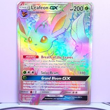 Leafeon GX 157/156 - Rainbow Rare Ultra Prism Pokemon - NM on eBay