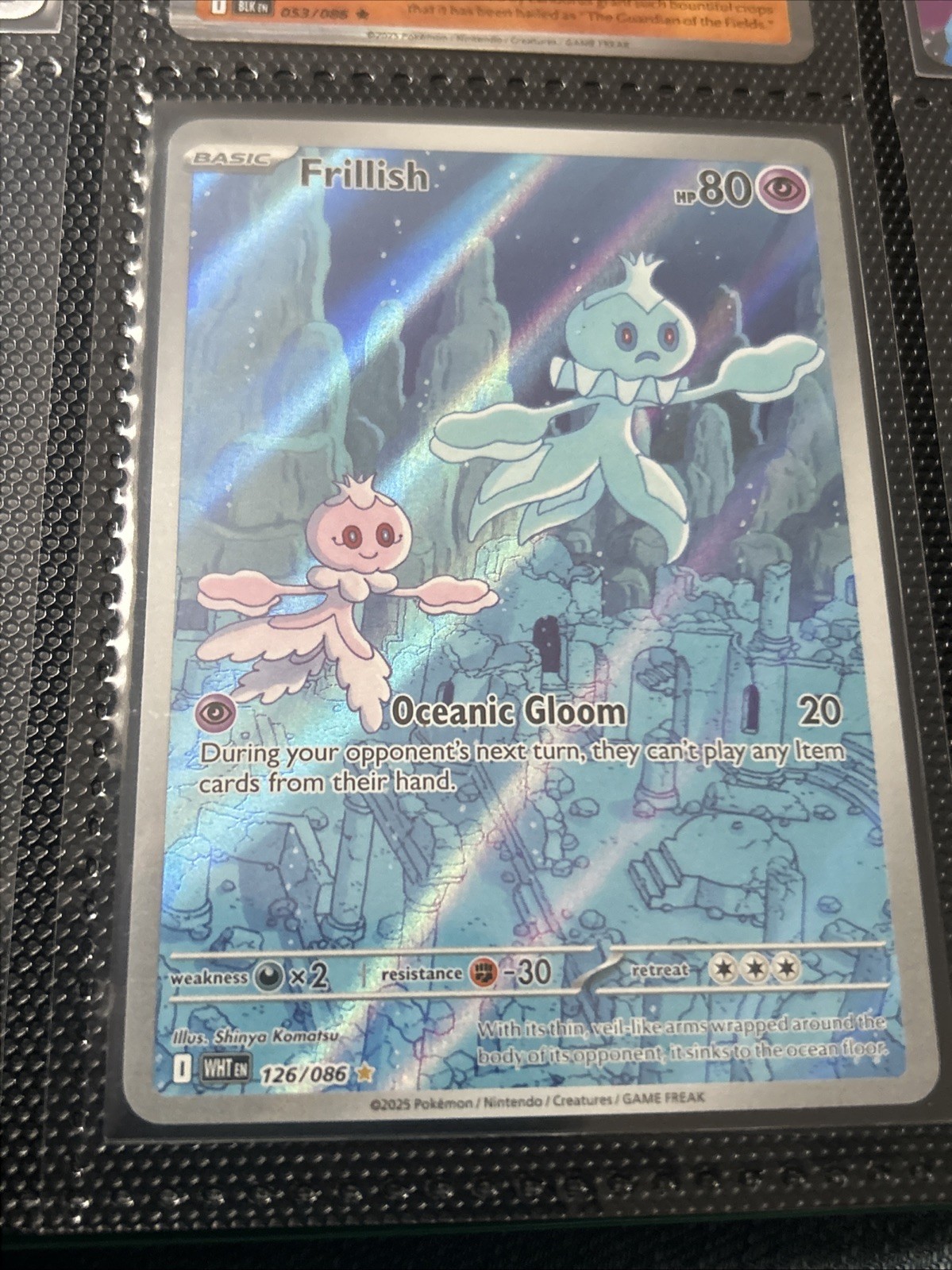 Pokemon TCG White Flare Frillish 126/086 Illustration Rare Holo- NM Condition US