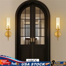 Modern Gold Wall Lamp Glass Wall Sconce Light Fixtures Living Room Bedroom Decor