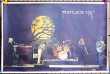 Rare classic rock poster FLEETWOOD MAC CONCERT live on stage 1970s Stevie Nicks