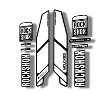 Rock Shox SEKTOR 2015 Fork Decal Mountain Bike Cycling Sticker Adhesive White