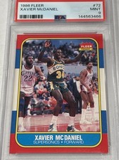 1986 FLEER XAVIER MCDANIEL #72 PSA 9