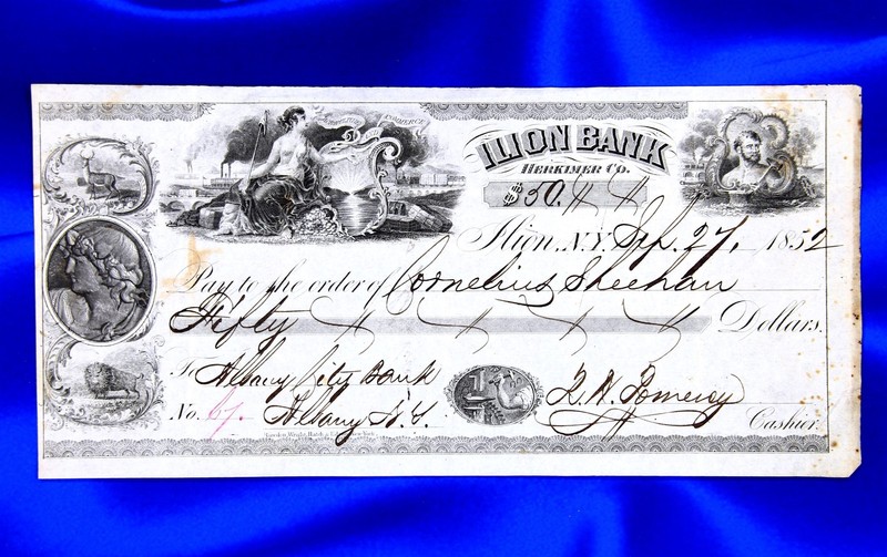 New York Ilion Bank $50 PCGS Average Grade