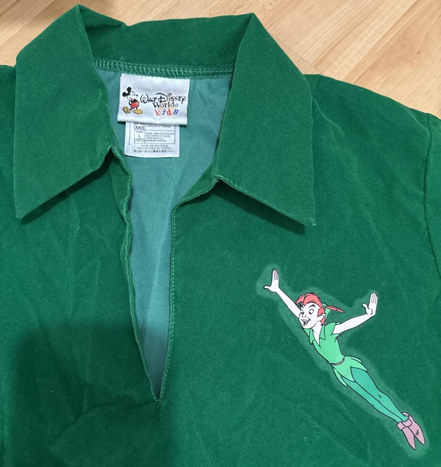 Walt Disney World Kids Peter Pan dress up outfit size L (10/12) - Image 4 of 4
