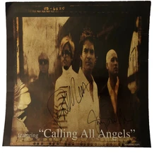 TRAIN BAND GROUP Signed 12x12 Promo Poster Flat My Private Nation Pat Jimmy