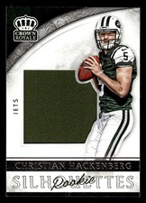 2016 CROWN ROYALE CHRISTIAN HACKENBERG 13 JUMBO ROOKIE SILHOUETTES JERSEYS JETS