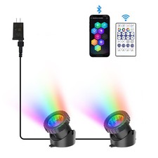 RGB Underwater Pond Lights, Super Bright LED Submersible Fountain Lights Colo