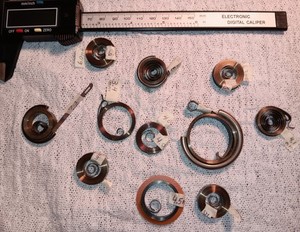 Watch Mainspring Lot Thick Large Width Clock Antique Vintage Parts Repair