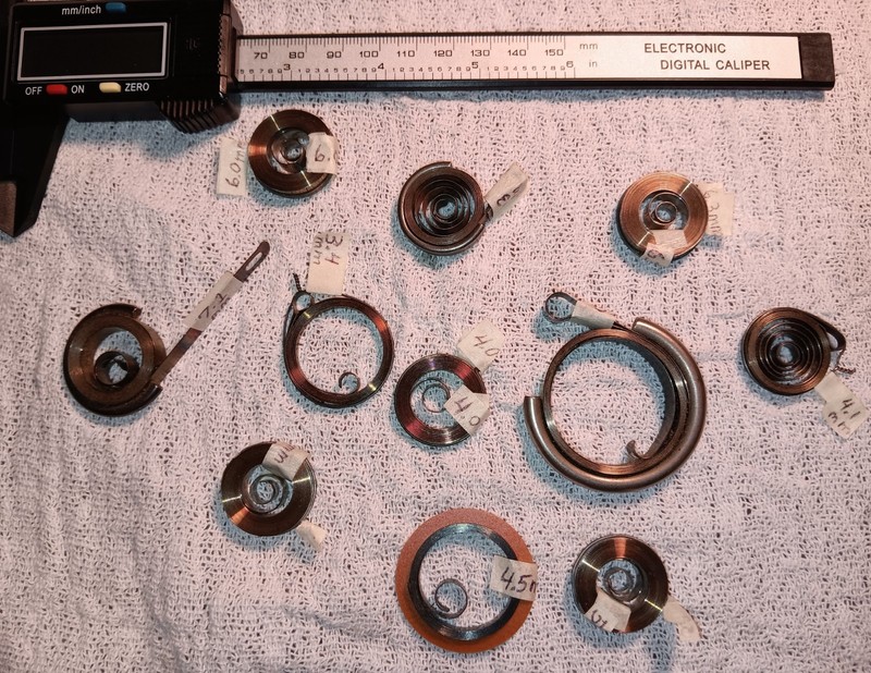 Watch Mainspring Lot Thick Large Width Clock Antique Vintage Parts Repair