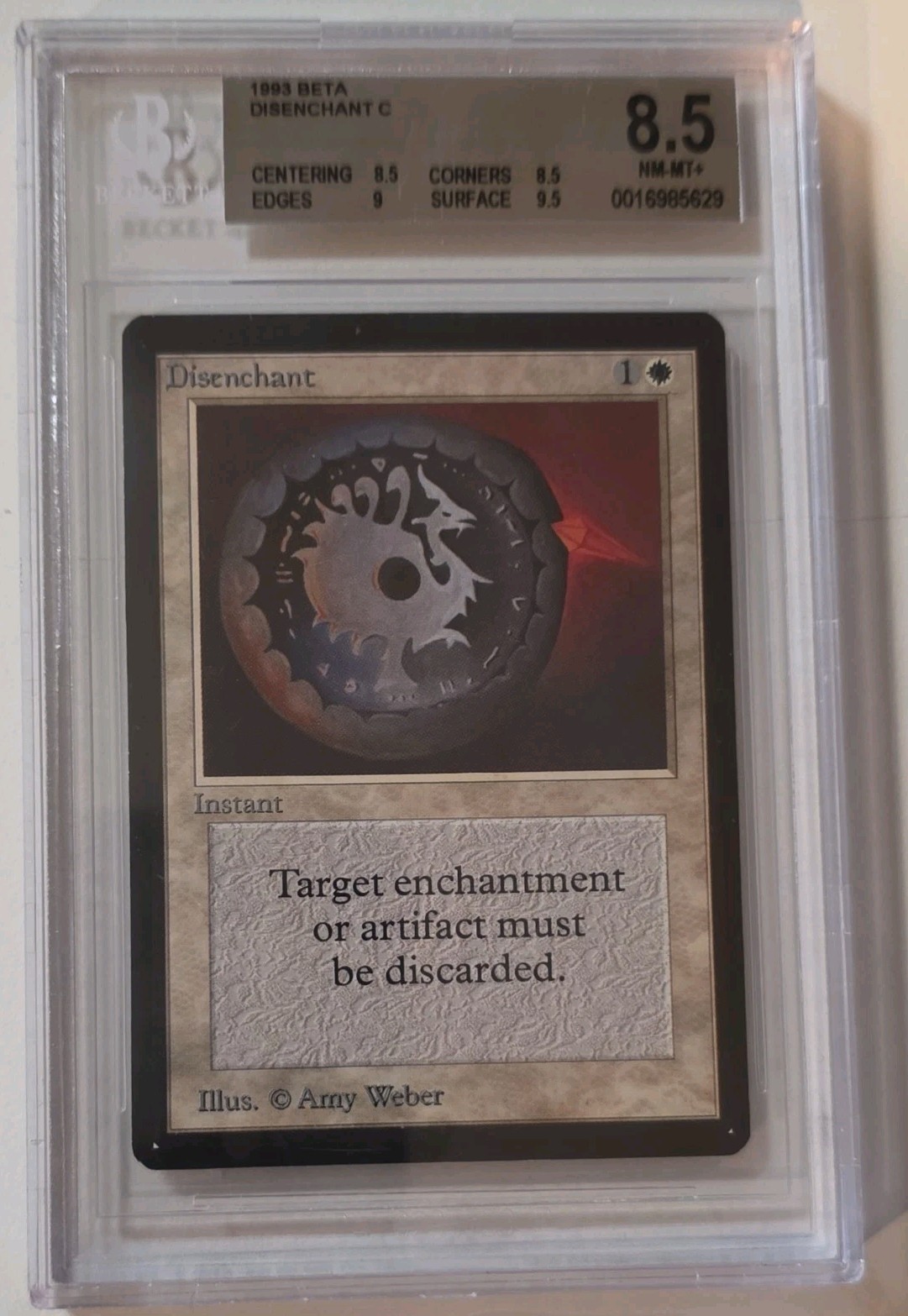 Magic: The Gathering Disenchant Beta 1993 White Instant Common Regular English …