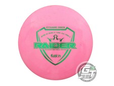 USED Dynamic Discs Fuzion Raider 174g Pink Green Foil Distance Driver Golf Disc