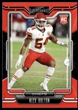 2021 Panini Playbook Nick Bolton Rookie Kansas City Chiefs #165