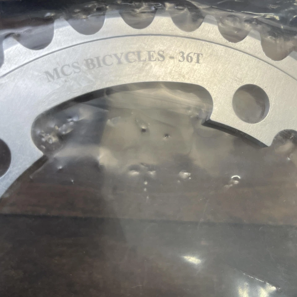 MCS Bicycles Chainring 36T 110 BCD 5-Bolt Silver NOS Made in USA BMX Sprocket - Image 2 of 4