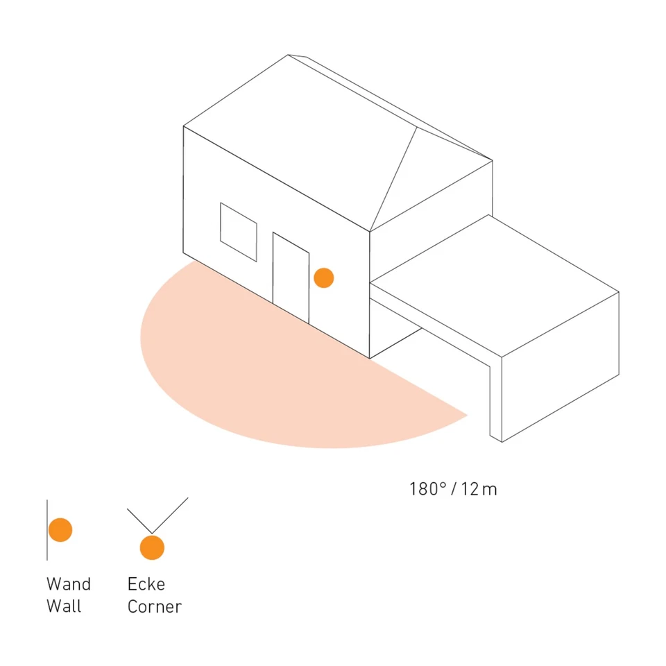 Steinel Bewegungsmelder IS 180-2 anthrazit, 180° Infrarot Bewegungssensor, - Bild 4 von 4