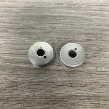 2 VTG Singer Thread Bobbin Spool W/some Black Red Thread