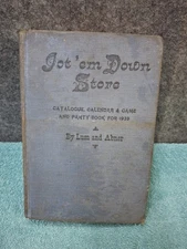 Vintage Book Jot 'em Down Store Catalogue Calendar & Game and Party Book 1939