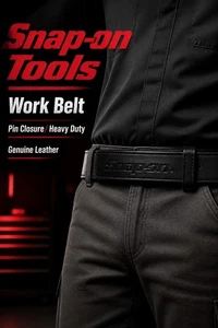 new SNAP ON GENUINE Mechanics No-Scratch Black Leather Work Belt w/Tags 30 TO 50