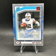 2024 Clearly Donruss Stars Rated Rookie Autograph Ray Davis #88 Jersey # 22/49