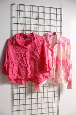 2 x Primark Damen Cropped Shirt Bluse Paket - Größe 12 (N16)
