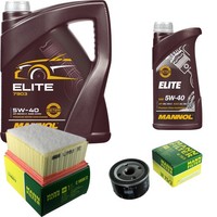 Mann Inspektionspaket 6L Mannol Elite 5W-40 FüR Dacia Duster Logan MCV 1.6 16V