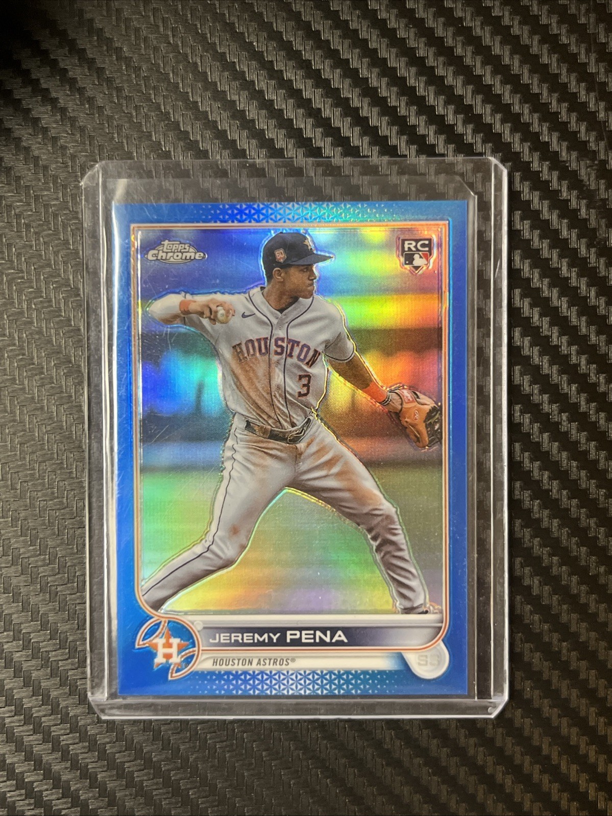 2022 Topps Chrome Update Series - Jeremy Pena #USC136 Blue Refractor /199 (RC)