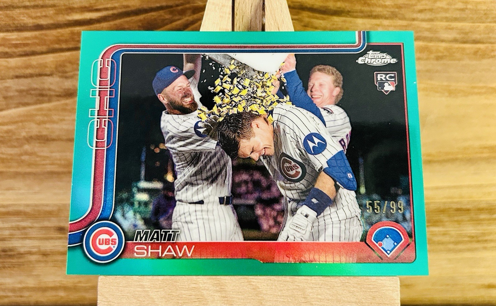 2025 Topps Chrome Update Matt Shaw Rookie RC #USC196 Green Image Variation /99