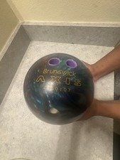 Brunswick Axis Ten-Pin Bowling Ball JKS0107 Blue Red Purple Black Drilled