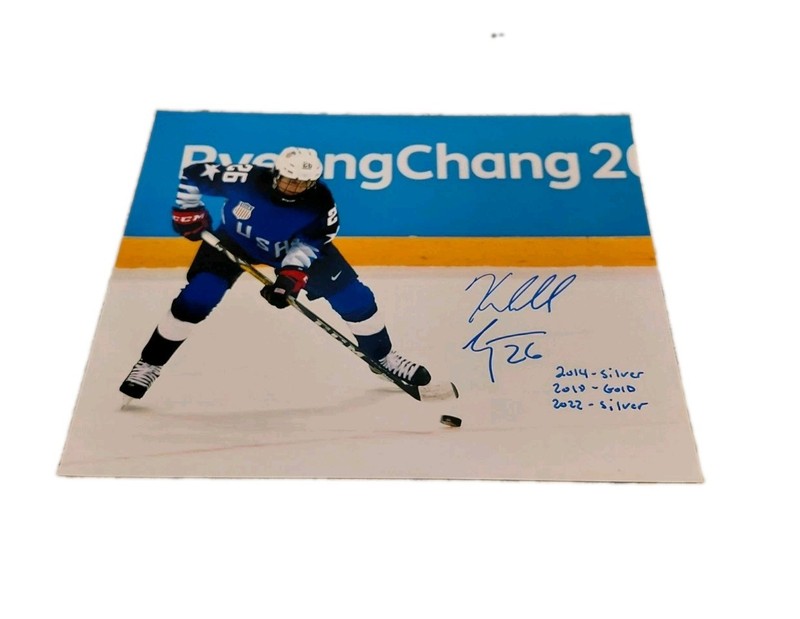 KENDALL COYNE AUTOGRAPH 8x10 PHOTO TEAM USA WOMENS HOCKEY