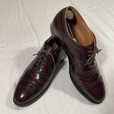Alden 908 Burgundy Calfskin Medallion Tip Bal | Alden Model Project