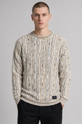   Brandneuer Carlo Colucci Pullover Sweater Strickpulli Knitwear Coogi Style