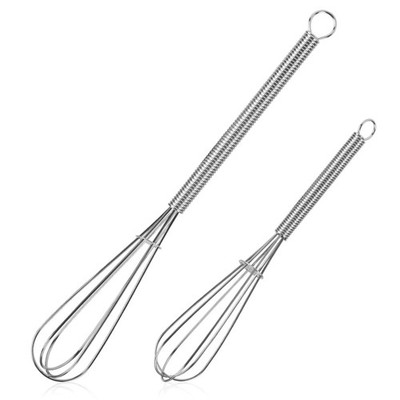 Nilehome Mini Whisks Stainless Steel Whisk Set 5'' 7'' Kitchen Small Wisk Balloon