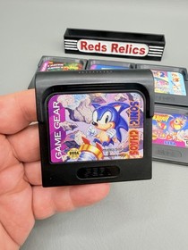 SEGA Game Gear 7 Game Bundle - Sonic, Tempo Jr, Headdy, Captain America, Etc