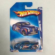 2009 Hot Wheels #157  Tail Dragger - metallic darker blue - Modified Rides 1/10