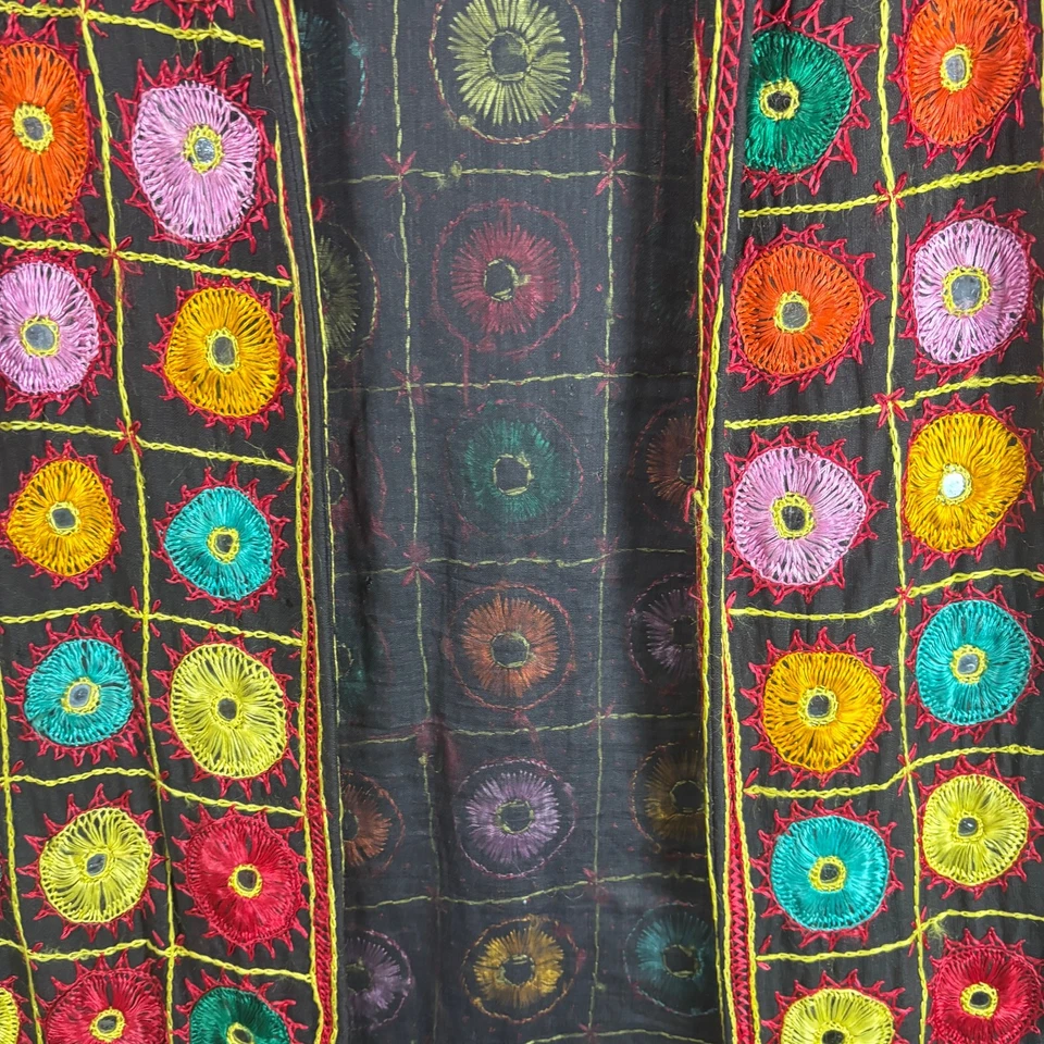 B. Altman Co x NAT-RAJ 复古长袍外套,尺寸 10 Suzani 刺绣嬉皮长 — 第 4/4 张图片